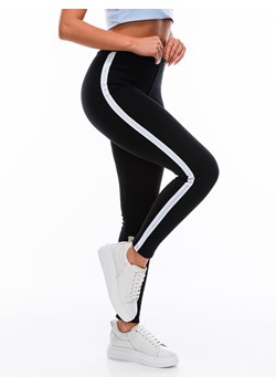 Spodnie damskie legginsy 196PLR - czarne ze sklepu Edoti w kategorii Spodnie damskie - zdjęcie 147912529
