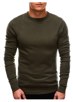 Sweter męski - oliwkowy V7 EM-SWBS-0100 ze sklepu Edoti w kategorii Swetry męskie - zdjęcie 147912977