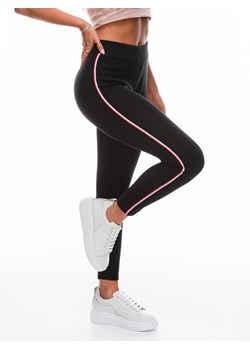 Spodnie damskie legginsy 177PLR - czarne ze sklepu Edoti w kategorii Spodnie damskie - zdjęcie 147913077
