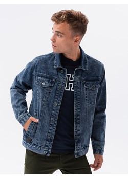 Kurtka męska jeansowa katana - ciemny jeans V4 C441 ze sklepu ombre w kategorii Kurtki męskie - zdjęcie 147927305