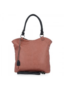 Torebka Damska Shopper Bag XL firmy Hernan Brudny Róż ze sklepu torbs.pl w kategorii Torby Shopper bag - zdjęcie 147945297