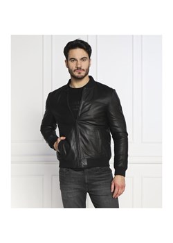 Karl Lagerfeld Skórzana kurtka bomber | Regular Fit ze sklepu Gomez Fashion Store w kategorii Kurtki męskie - zdjęcie 147949768