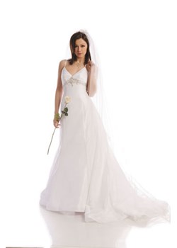 Suknia Ślubna FSS520 BIAŁY ze sklepu fokus.pl w kategorii Sukienki - zdjęcie 14796955