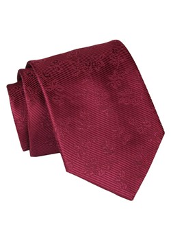 Krawat - ALTIES - Czerwień, Faktura w Kwiaty KRALTS0811 ze sklepu JegoSzafa.pl w kategorii Krawaty - zdjęcie 147976216