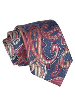 Krawat - ALTIES - Duże Paisley, Granat KRALTS0805 ze sklepu JegoSzafa.pl w kategorii Krawaty - zdjęcie 147976228
