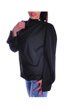 Czarna bluzka damska z perełkami /H UB319 T577/ ze sklepu Pantofelek24.pl w kategorii Bluzki damskie - zdjęcie 147987268