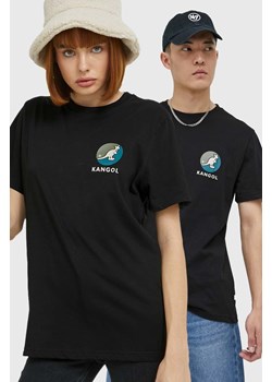 Kangol t-shirt bawełniany kolor czarny z nadrukiem ze sklepu ANSWEAR.com w kategorii T-shirty męskie - zdjęcie 148001198