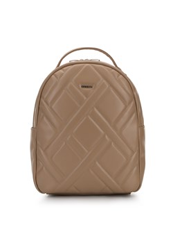 Damski plecak z ekoskóry z geometrycznym pikowaniem ze sklepu WITTCHEN w kategorii Plecaki - zdjęcie 148012945