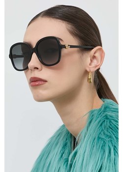 Gucci okulary przeciwsłoneczne damskie kolor czarny GG1178S ze sklepu ANSWEAR.com w kategorii Okulary przeciwsłoneczne damskie - zdjęcie 148019418