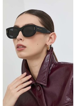 Gucci okulary przeciwsłoneczne GG1215S damskie kolor czarny ze sklepu ANSWEAR.com w kategorii Okulary przeciwsłoneczne damskie - zdjęcie 148019438