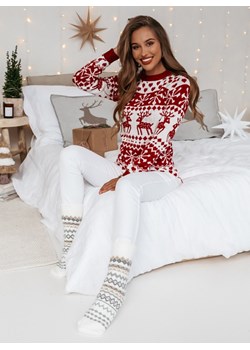 Biały świąteczny sweterek Cecil - biały ze sklepu pakuten.pl w kategorii Swetry damskie - zdjęcie 148021196