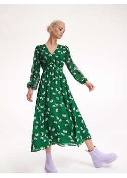 Reserved - Wzorzysta sukienka - Zielony ze sklepu Reserved w kategorii Sukienki - zdjęcie 148024966
