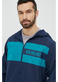 New Balance kurtka męska kolor granatowy przejściowa ze sklepu ANSWEAR.com w kategorii Kurtki męskie - zdjęcie 148029395