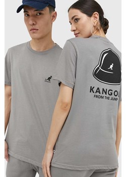 Kangol t-shirt bawełniany kolor szary z nadrukiem ze sklepu ANSWEAR.com w kategorii T-shirty męskie - zdjęcie 148029586