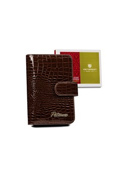 Skórzany portfel damski na zatrzask — Peterson ze sklepu rovicky.eu w kategorii Portfele męskie - zdjęcie 148031665