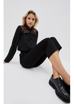 Eleganckie czarne spodnie o długości 7/8 3924, Kolor czarny, Rozmiar XS, Moodo ze sklepu Primodo w kategorii Spodnie damskie - zdjęcie 148037497