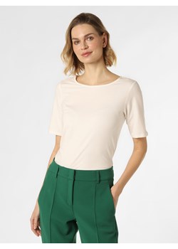 Franco Callegari T-shirt damski Kobiety Dżersej écru jednolity ze sklepu vangraaf w kategorii Bluzki damskie - zdjęcie 148114926