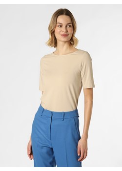 Franco Callegari T-shirt damski Kobiety Dżersej piaskowy jednolity ze sklepu vangraaf w kategorii Bluzki damskie - zdjęcie 148114927