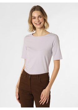 Franco Callegari T-shirt damski Kobiety Dżersej bzowy jednolity ze sklepu vangraaf w kategorii Bluzki damskie - zdjęcie 148114929