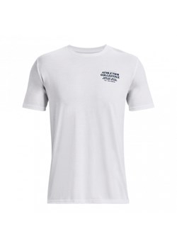 Męski t-shirt z nadrukiem Under Armour UA Boost Your Mood - biały ze sklepu Sportstylestory.com w kategorii T-shirty męskie - zdjęcie 148120168