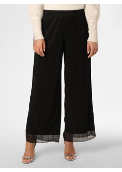 s.Oliver BLACK LABEL Spodnie  Kobiety Sztuczne włókno czarny wypukły wzór tkaniny ze sklepu vangraaf w kategorii Spodnie damskie - zdjęcie 148147097