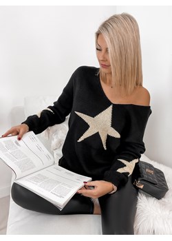 sweter stargold czarny uni ze sklepu UBRA w kategorii Swetry damskie - zdjęcie 148150178