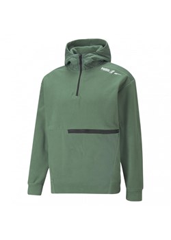 Męski polar nierozpinany z kapturem PUMA RAD/CAL Polarfleece Half-Zip - zielony ze sklepu Sportstylestory.com w kategorii Bluzy męskie - zdjęcie 148152198