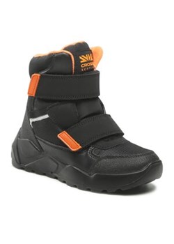 Kozaki Crosby - 228130/05-03 Black/Orange ze sklepu eobuwie.pl w kategorii Buty zimowe dziecięce - zdjęcie 148171466
