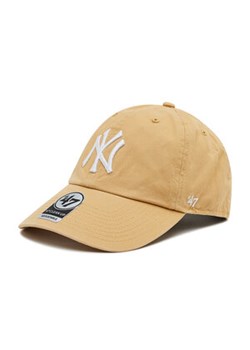 Czapka z daszkiem 47 Brand - New York Yankees Clean Up B-RGW17GWS-LT Light Tan ze sklepu eobuwie.pl w kategorii Czapki z daszkiem męskie - zdjęcie 148189277