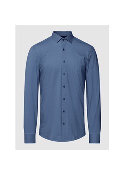 Koszula biznesowa o kroju body fit ze wzorem na całej powierzchni ze sklepu Peek&Cloppenburg  w kategorii Koszule męskie - zdjęcie 148215279