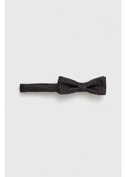 BOSS mucha jedwabna kolor czarny ze sklepu ANSWEAR.com w kategorii Muchy - zdjęcie 148243727