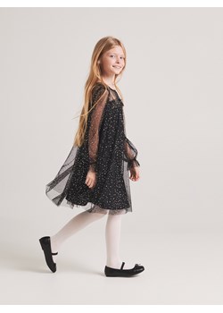 Reserved - Sukienka w kropki - Czarny ze sklepu Reserved w kategorii Sukienki dziewczęce - zdjęcie 148253486