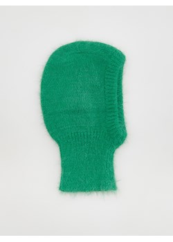 Reserved - Dzianinowy kaptur - Zielony ze sklepu Reserved w kategorii Czapki zimowe damskie - zdjęcie 148255197