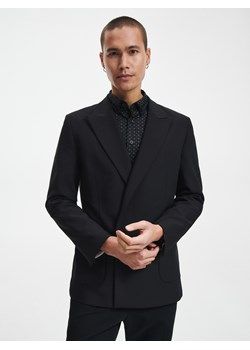 Reserved - Wzorzysta koszula slim fit - Czarny ze sklepu Reserved w kategorii Koszule męskie - zdjęcie 148255439