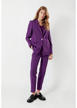 Spodnie w kant w kolorze fioletowym ze sklepu Molton w kategorii Spodnie damskie - zdjęcie 148262247