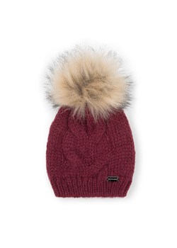 Damska czapka z szerokim splotem i pomponem ze sklepu WITTCHEN w kategorii Czapki zimowe damskie - zdjęcie 148276718