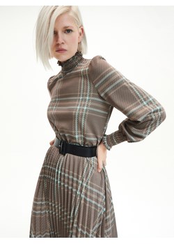 Reserved - Sukienka midi w kratę - Wielobarwny ze sklepu Reserved w kategorii Sukienki - zdjęcie 148304876