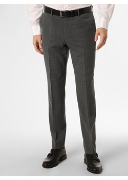 Pierre Cardin Męskie spodnie od garnituru modułowego Mężczyźni Regular Fit antracytowy wypukły wzór tkaniny ze sklepu vangraaf w kategorii Spodnie męskie - zdjęcie 148329925