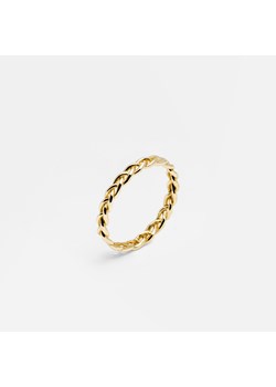 pierścionek złoty warkocz ze sklepu ANIA KRUK w kategorii Pierścionki - zdjęcie 148364535
