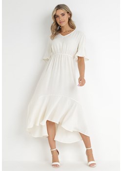 Beżowa Sukienka Stamorus ze sklepu Born2be Odzież w kategorii Sukienki - zdjęcie 148455755