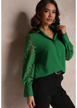 Zielona Koszula Apostoros ze sklepu Renee odzież w kategorii Koszule damskie - zdjęcie 148457458