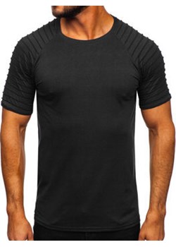 Czarny bez nadruku t-shirt męski Denley 8T88 ze sklepu Denley w kategorii T-shirty męskie - zdjęcie 148461108