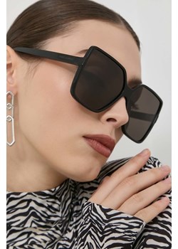 Saint Laurent okulary przeciwsłoneczne Betty damskie kolor czarny ze sklepu ANSWEAR.com w kategorii Okulary przeciwsłoneczne damskie - zdjęcie 148470309