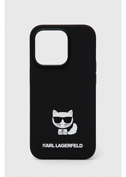 Karl Lagerfeld etui na telefon iPhone 14 Pro 6,1&apos;&apos; kolor czarny ze sklepu ANSWEAR.com w kategorii Etui - zdjęcie 148478299