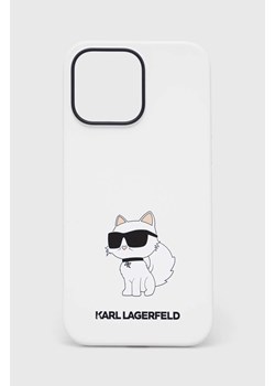 Karl Lagerfeld etui na telefon iPhone 14 Pro Max 6,7&apos;&apos; kolor biały ze sklepu ANSWEAR.com w kategorii Etui - zdjęcie 148478325