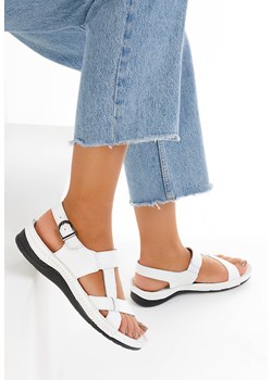 Białe sandały damskie skórzane Zinna ze sklepu Zapatos w kategorii Sandały damskie - zdjęcie 148525407