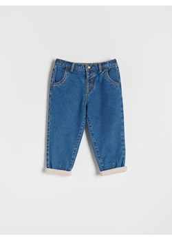 Reserved - Jeansy slouchy z podszewką - niebieski ze sklepu Reserved w kategorii Spodenki niemowlęce - zdjęcie 148569676
