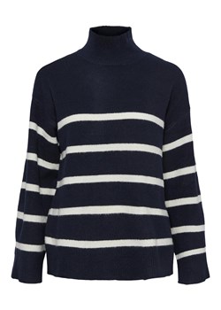 Pieces Sweter &quot;Nuska&quot; w kolorze granatowo-białym ze sklepu Limango Polska w kategorii Swetry damskie - zdjęcie 148571909