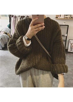 Gruby Sweter Oversize ze sklepu ParinePL w kategorii Swetry damskie - zdjęcie 148586226