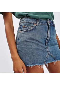 Jeansowa Spódnica Z Kieszeniami ze sklepu ParinePL w kategorii Spódnice - zdjęcie 148588166